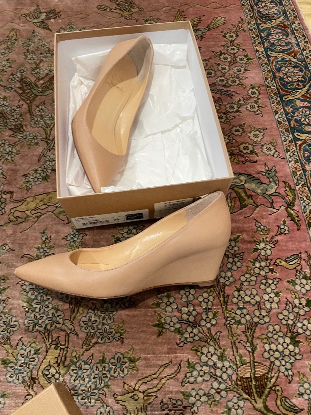 Christian Louboutin Pipina 55 Nappa Nude